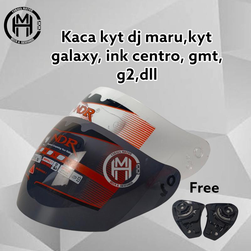 VISOR/KACA HELM KYT DJ MARU | GALAXY | DJ MAXI | INK CENTRO MERK NDR Visor 0