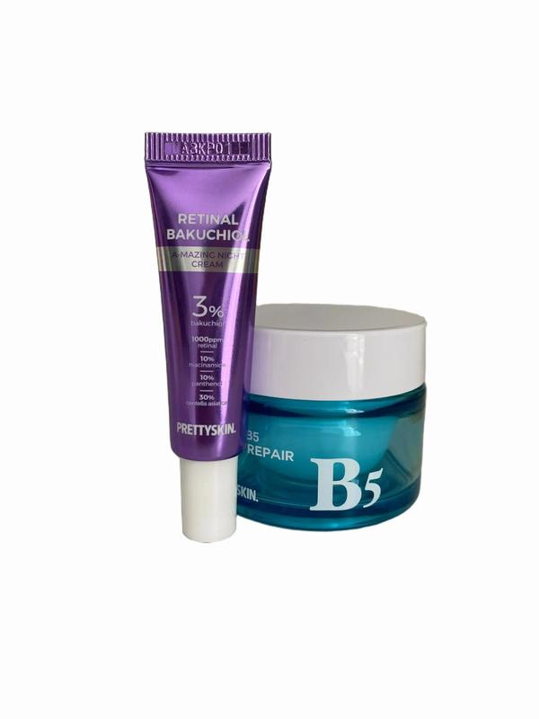 Ps. Prettyskin Combo Size Nhỏ Kem dưỡng Retinal 10ml + Kem dưỡng B5 Prettyskin 52ml Skincare