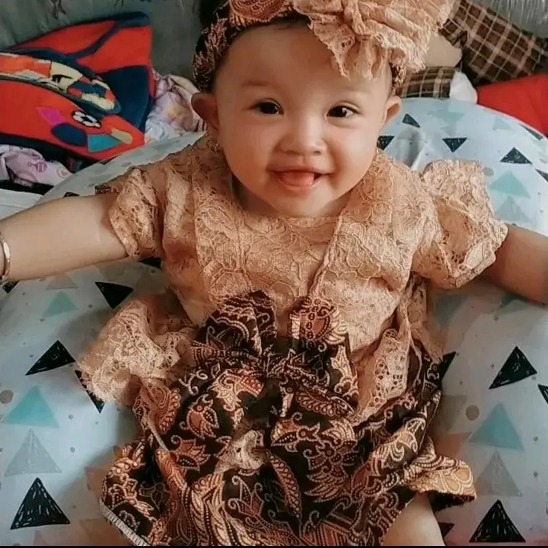 kebaya bayi dan anak warna moca//tedak sinten//kebaya bayi murah Parsel 1