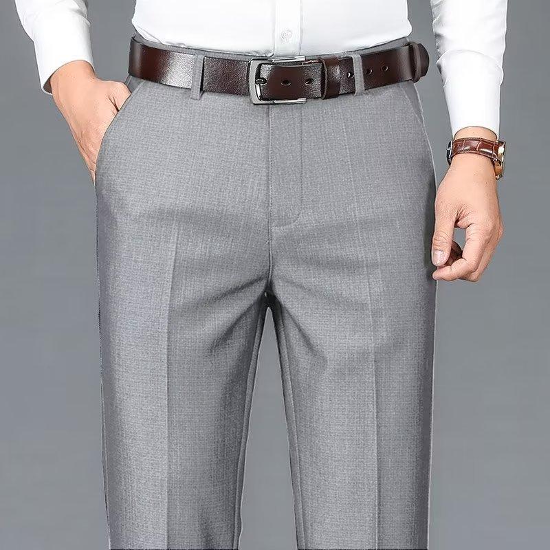Quần Âu Công Sở Cho Nam, Kiểu Xếp Ly Quần Âu Thường Ngày Quần Nam Trang Trọng, Co Giãn Thẳng, Thích Hợp Cho Bố Trung Niên 8