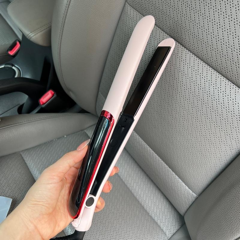 Màu hồng Máy Duỗi Tóc uốn ép cụp tóc đa năng 3 trong 1