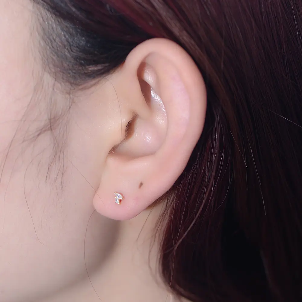 jewelry Hot Sale Fashion Classic S925 Sterling Silver Simple High Quality Opal zircon Diamond Stud earings