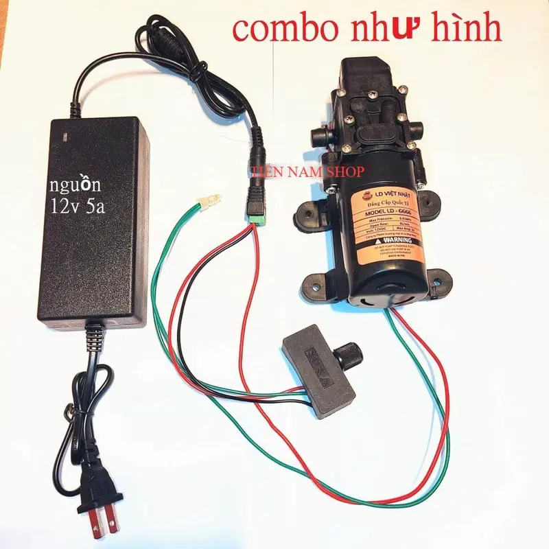 máy bơm tăng áp mini 12v - máy bơm phun sương 12v 2