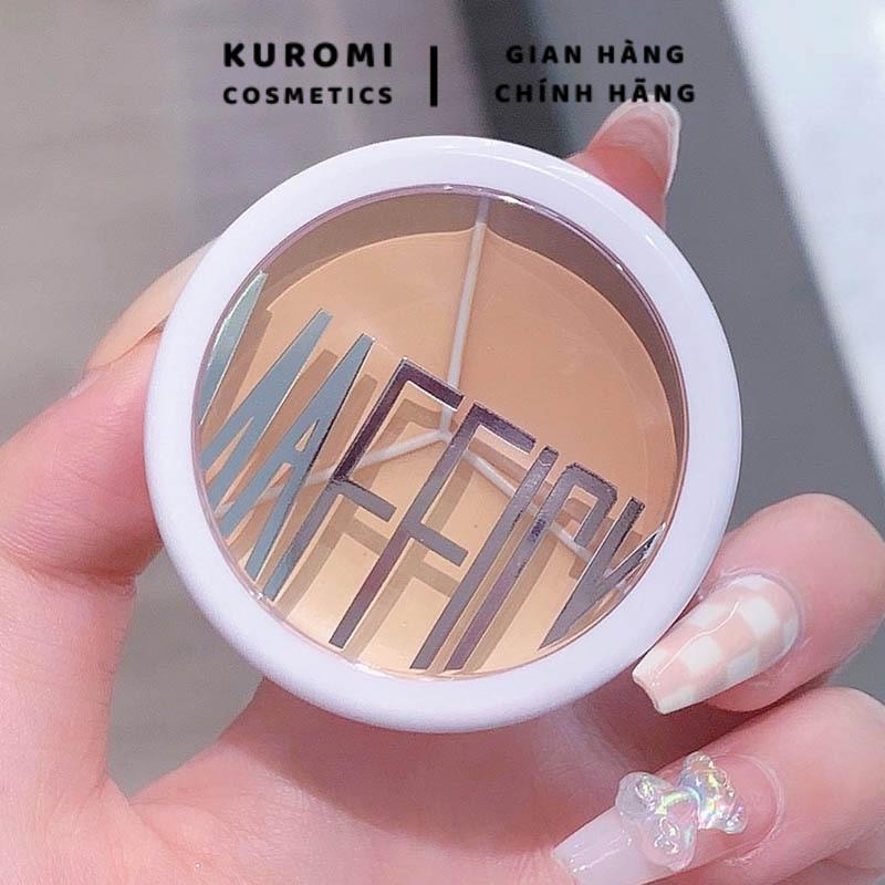 Bảng Kem Che Khuyết Điểm 3 Màu MAFFICK Che Phủ Quầng Thâm Mắt Và Mặt Chuyên Nghiệp Trang Điểm Cosmetic Nữ