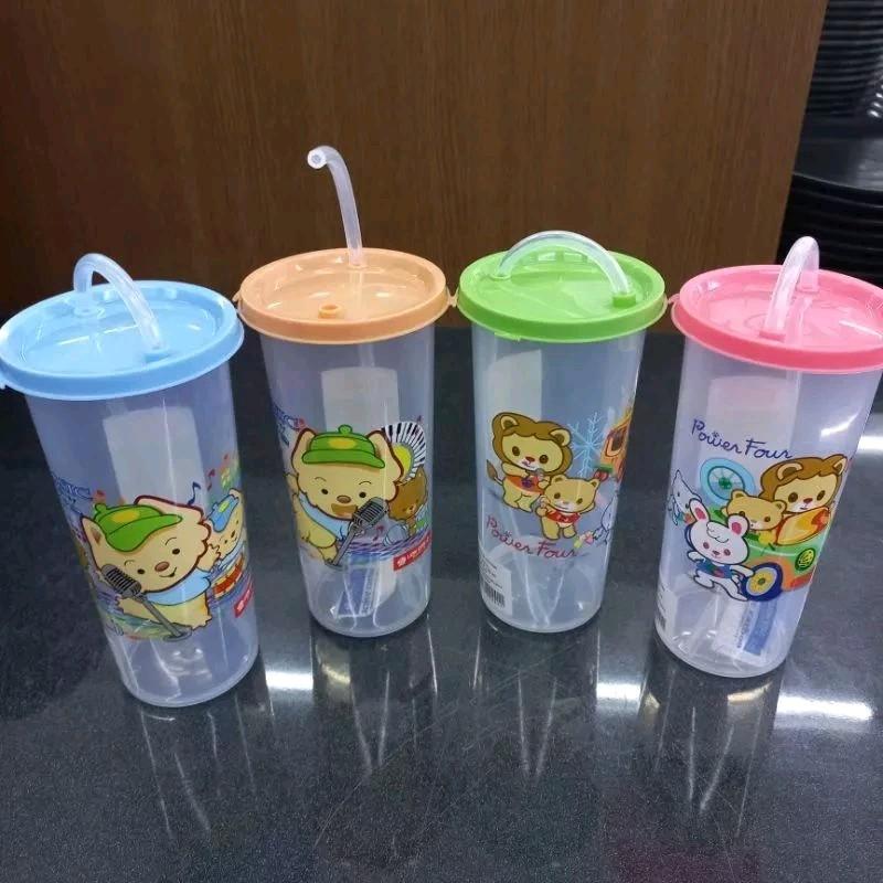 Lion star botol minum sedotan 370ml/botol minum sedot/cup with strow 2