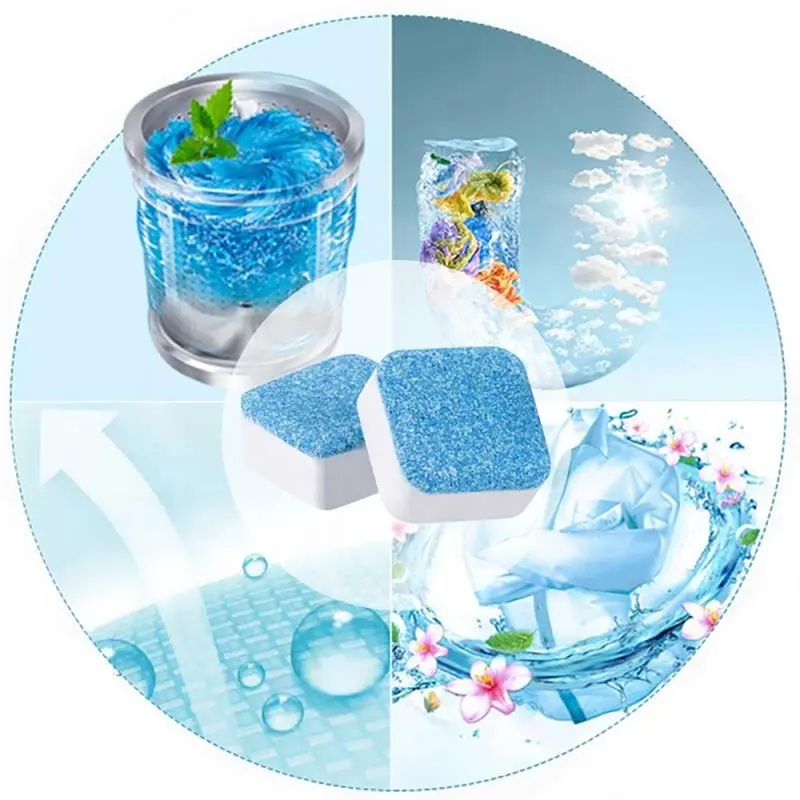 Pembersih Mesin Cuci Laundry Secara Otomatis Dengan Bentuk Tablet Detergen Deep Cleaner Washing Membersihkan Tabung Machine Dari Kotoran Membandel Ampuh Aman Hilangkan Kerak Jamur dan Anti Bakter 3