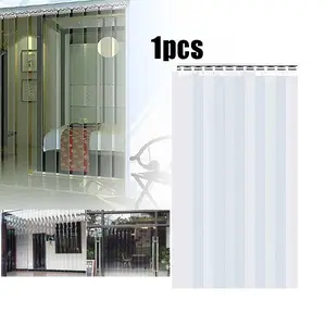 TIRAI PVC STRIP CURTAIN GORDEN TIRAI PLASTIK T=1m/2m Transparan