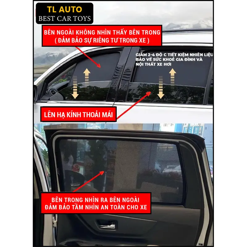 Rèm che nắng nam châm loại 1 Xe HYUNDAI STARGAZER, Bộ 4 tấm  chuẩn form xe, nam châm hút mạnh ,Bảo Hành 24 tháng 2