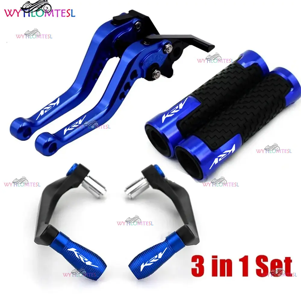For KYMCO Guangyang KRV180 krv180  Brake Clutch Lever Handlebar Grip Protect Guard Modified Motorcycle Cnc 6-Stage Adjustable 3 In 1 Set