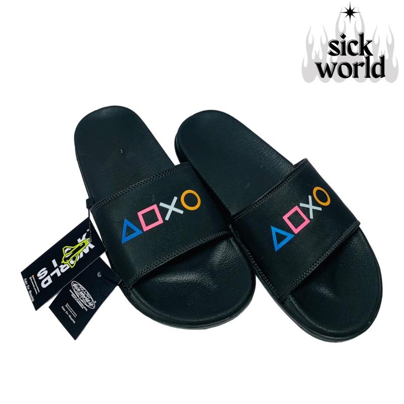 Sandal Slide on Selop Sandal Pria Sandal Flip Flop Flat Sandal Wanita Terbaru Sandall 1