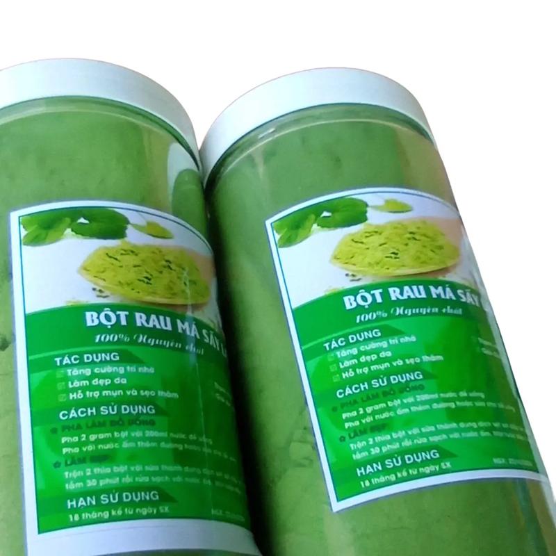 BỘT RAU MÁ SẤY LẠNH hũ 500gr ️️️️️ lưu ý bột là loại nguyên sơ nên có vị đắng chát mùi hao hao giống chè xanh