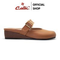 Gambar CALBI NHBE 625 Sandal Wedges Slip-on Wanita 4cm Mary Jane Bustong Formal Premium Anggun Empuk Stevia - Hitam, 36 dari Calbi Kota Tangerang 2 Tokopedia