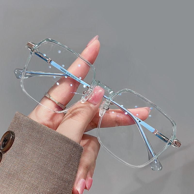 Product Introduction of Kính râm chống ánh sáng xanh biển , thời trang, siêu nhẹ, khung kim loại trong suốt, dành cho phụ nữ và nam giới, kính mắt 7