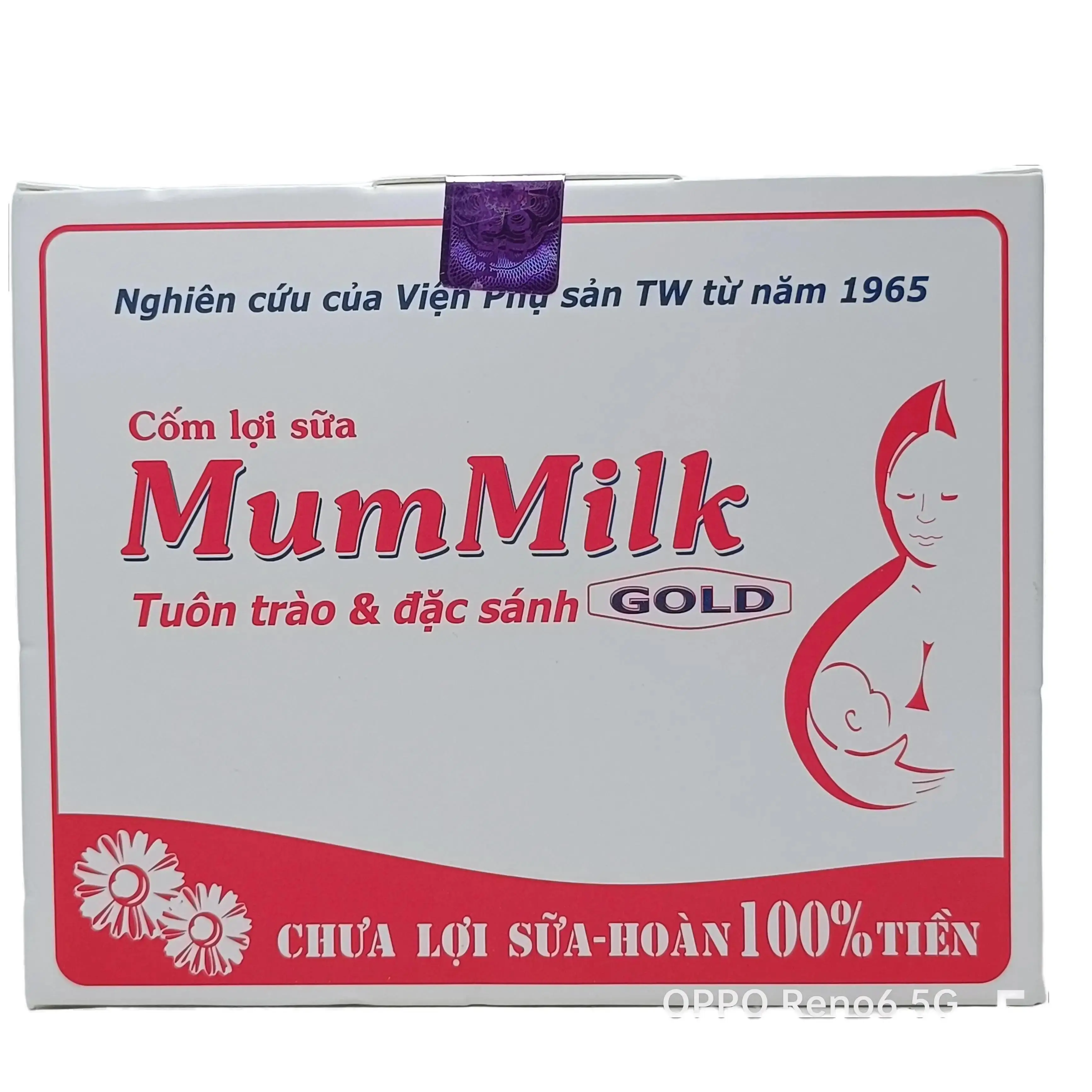 Cốm Lợi Sữa MumMilk Gold tuôn trào và đặc sánh