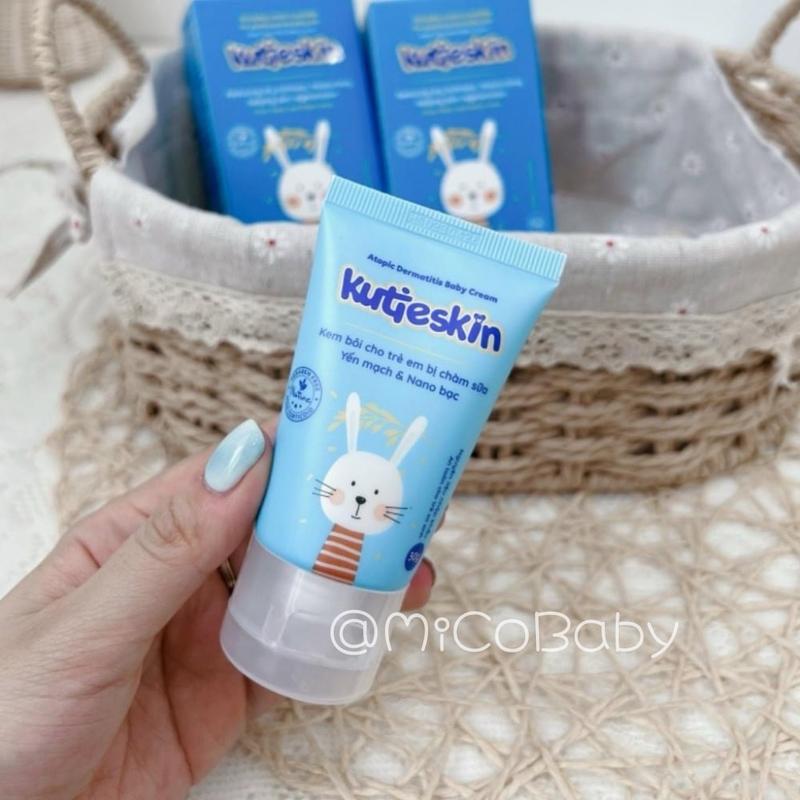Kem bôi cho trẻ bị chàm sữa Kutieskin 30g Chính Hãng, an toàn cho bé từ sơ sinh kuti eskin 7