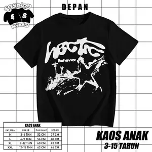 Kaos Anak T-shirt Kaos Katun Hitam - Worthy - HECTIC | T-shirt baju oversize t shirt distro ,kaos streetwear,kaos casual,kaos korean style,kaos polos