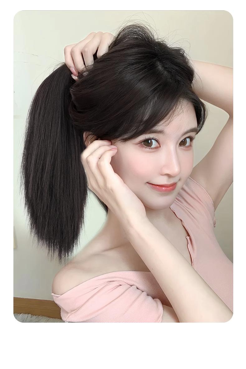Product Introduction of Tóc Giả Đuôi Ngựa, Kiểu Cầm Tóc Thẳng, Dành Cho Nữ, Bện Tự Nhiên, Đuôi Ngựa Cao, Tóc Nhân Tạo, Đuôi Ngựa Ngắn, Tóc Dài Trung Bình Tóc Nối, Người Có Ảnh Hưởng Trực Tuyến 9