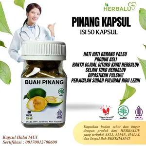 Terlaris HERBALUV Kapsul Buah Pinang Muda Asli Herbal