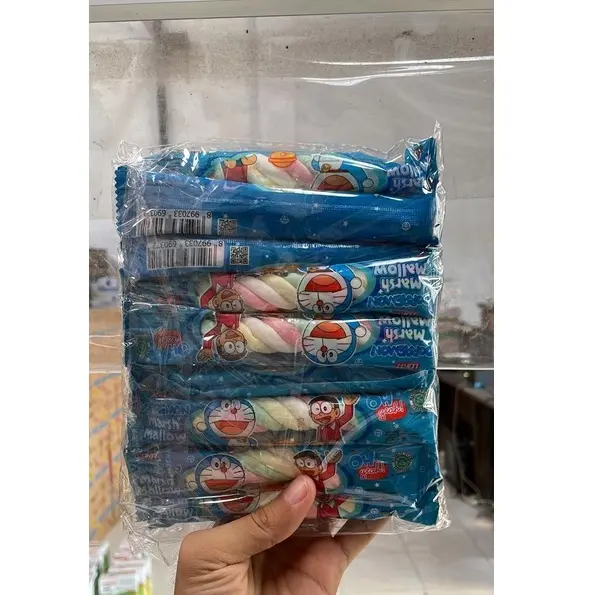 DORAEMON MARSHMALLOW KEPANG (1 PACK ISI 20 PCS)  SNACK makanan ringan jajanan cemilan camilan pedas asin gurih manis murah 1