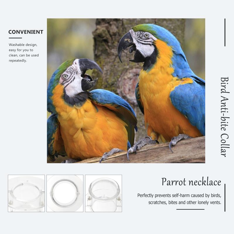 Bird Supplies Parrot Necklace Collars for Birds Recovery Cone Choker Sleeve Accessories 7