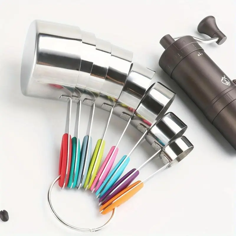 Stainless Steel Measuring Spoon & Cup Set, 17pcs/set Double-sided Magnetic Measuring Spoon Set, Kitchen Measuring Tool for Cooking & Baking 5
