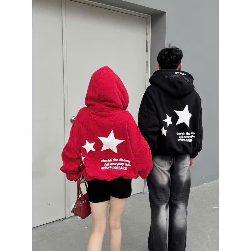Product Introduction of Áo Khoác Hoodie PREFACE In Nổi Siêu Hot Cho Nữ, Chống Nắng Giữ Ấm Khi Gió Lạnh Về - Jacket Women 7