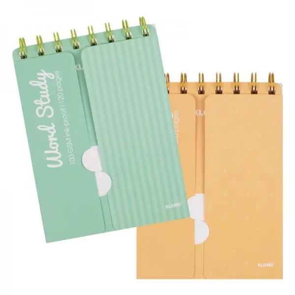 Sổ từ vựng Klong Word Study A6 120 trang bìa Pastel MS 916 vở học ngoại ngữ