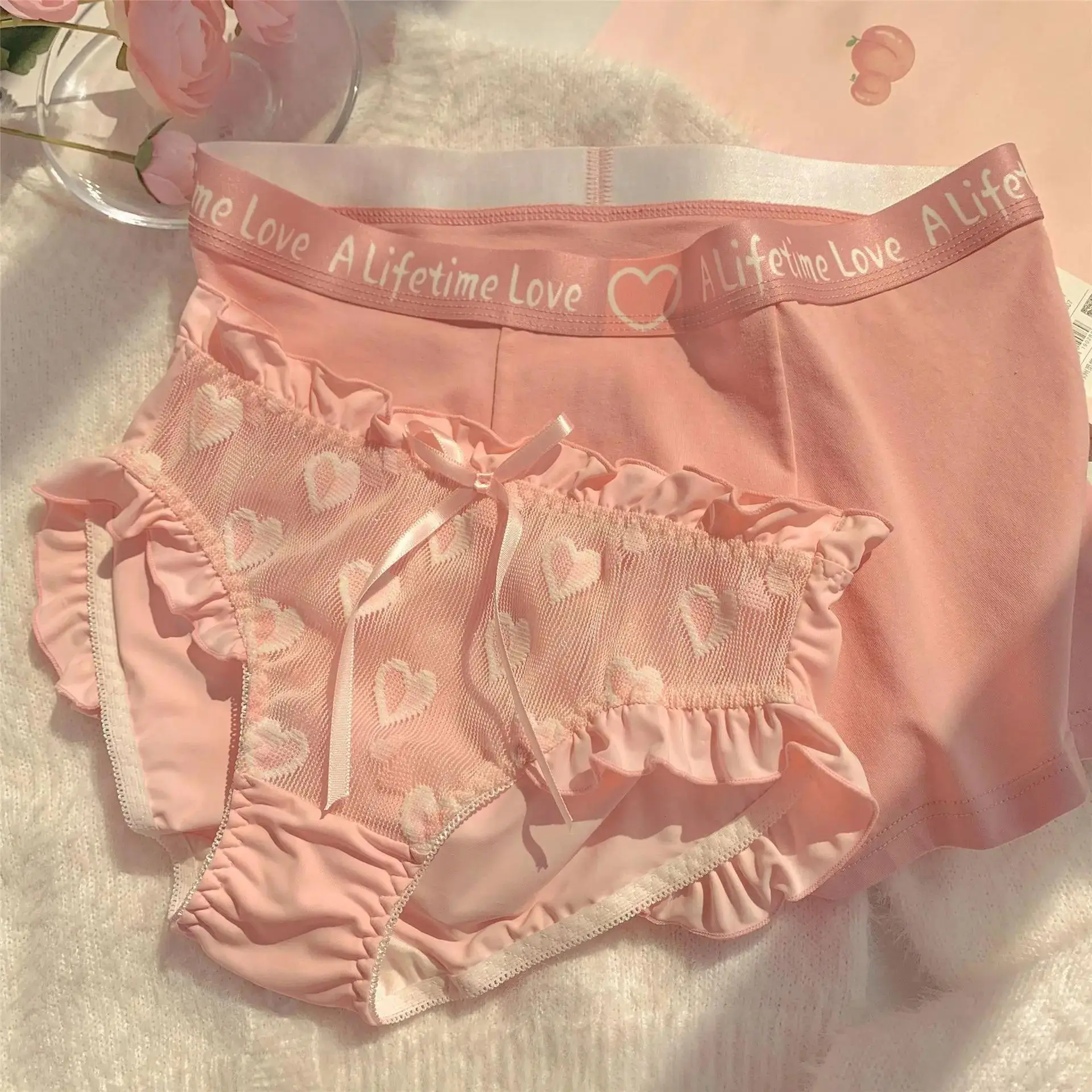 Đồ Lót Cặp Đôi, Quần Lót Cạp Thấp Gợi Cảm, Thoáng Khí, Quần Boxer Nam, Quần Lót Nữ, Quần Lót Tình Nhân Đồ Lót, Thích Hợp Cho Bạn Trai Và Bạn Gái