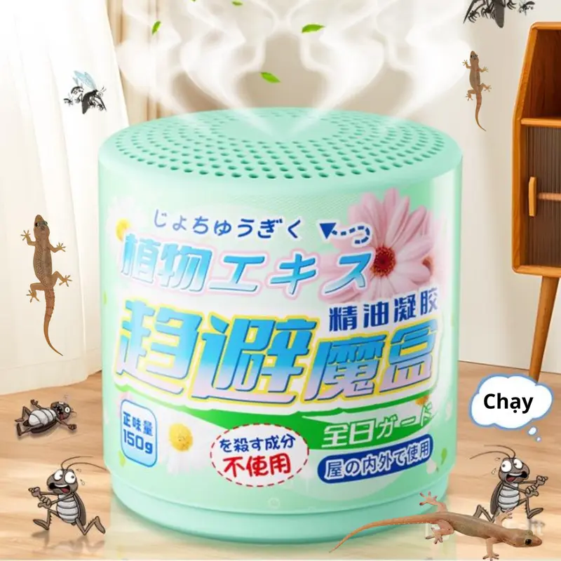 Thuốc Đuổi Côn Trung, Thằn Lằn Trong Nhà Hộp 120gr - Hộp Sáp Đuổi Côn Trùng, Đuổi Ruồi Muỗi Gián Kiến An Toàn Cho Người 1