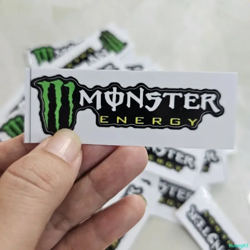 huaeg83 Tem logo monster nhỏ dán trang trí xe máy, điện thoại