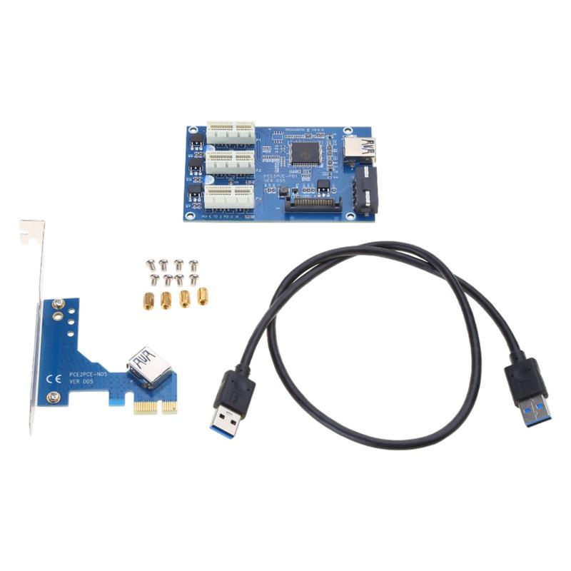 1 to 3 Port PCI Express Switch Multiplier HUB Riser Card for - TikTok ...