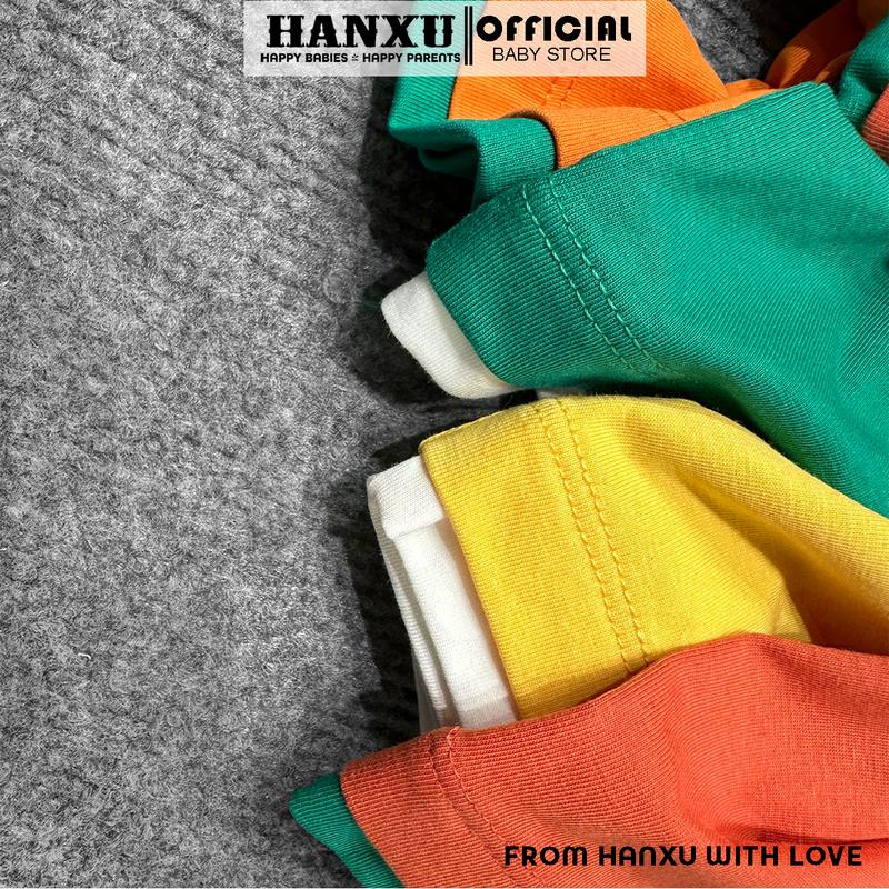Product Introduction of Áo Phông Cộc Tay Bé Trai Lé Màu Cực Yêu Hanxu, Áo Phông Áo Thun Bé Trai Mùa Hè Hanxu 2