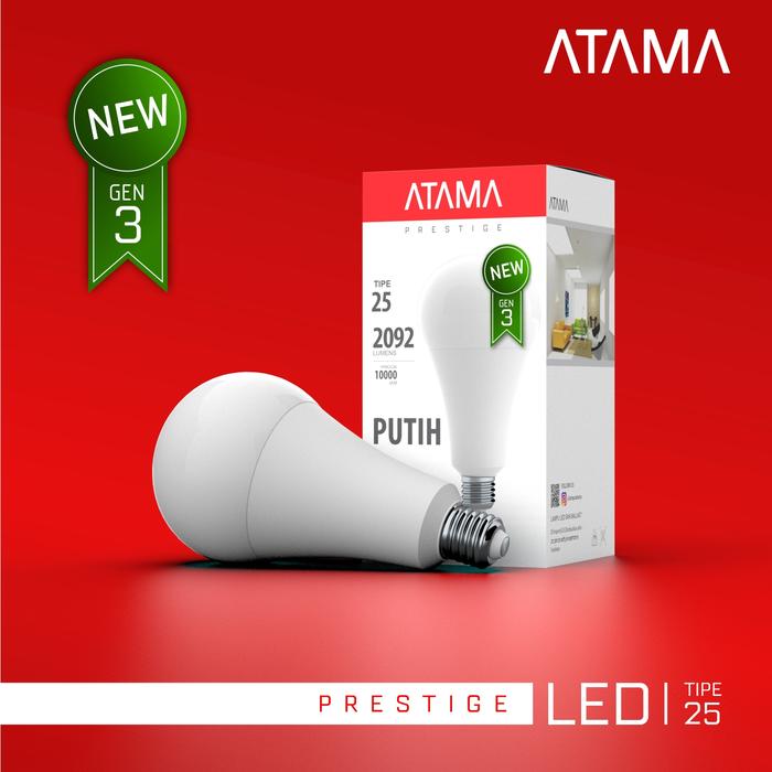 Gambar Lampu LED ATAMA PRESTIGE Tipe 25 GEN 3 (NEW) Putih dari ATAMA Official Store Kota Surabaya Tokopedia
