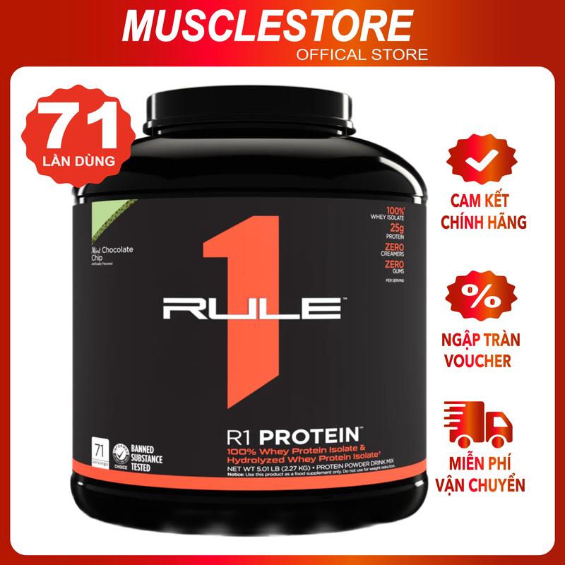 Bột Đạm Whey Rule 1 Protein 5LBS (2,2KG) | Made In USA | MUSCLESTORE