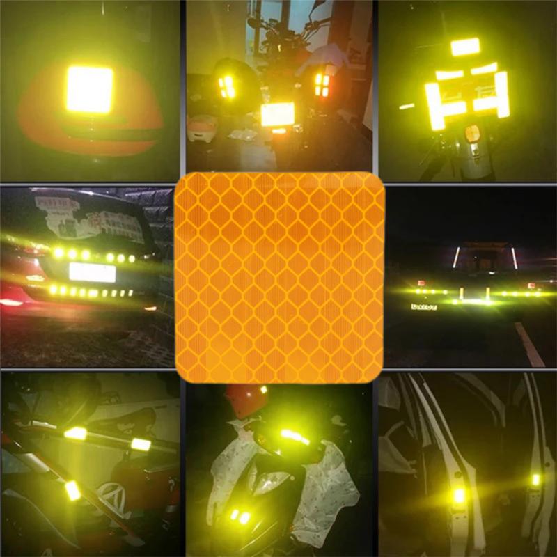 Product Introduction of Miếng Dán Phản Quang Xe Điện 10 Cái, Siêu Sáng, Chống Thấm Nước, Chống Va Chạm, Thích Hợp Cho Xe Máy, Thân Xe Ô Tô, Mũ Bảo Hiểm, Cảnh Báo An Toàn Lái Xe Ban Đêm, Decal Can, Phụ Kiện Ô Tô 16