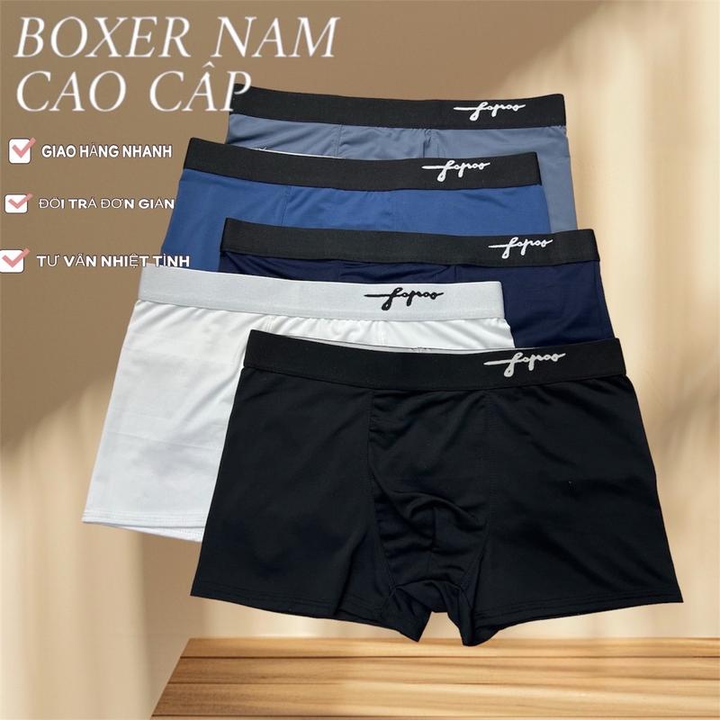 (COMBO 5 CHIẾC CAO CẤP) QUẦN BOXER CHỮ KÝ THUN LẠNH CHO NAM/ QUẦN SỊP ĐÙI,QUẦN LÓT THUN LẠNH CHO NAM CAO CẤP.. Menswear