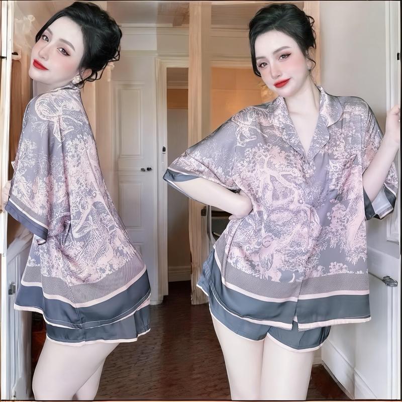  Set Ngủ Hisexy Pijama Form Cánh Dơi Lụa Latin Có Túi Áo Cao Cấp Mềm Mịn P15 