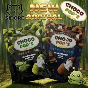 SIDORE Choco Pop's 300 Pcs Marshmallow Gen Z Matcha (60 Pack X 5 Pcs)