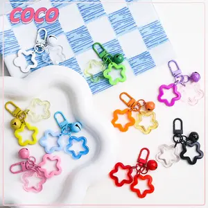 Gantungan Kunci Lucu STARS CHAIN WITH BELL Keychain Aesthetic Aksesoris Keyring Bag