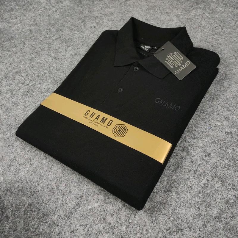 Kaos Krah Polo Shirt Pria Distro Keren Kaos Polo BerKerah Pria Dewasa Katun Serat Lengan Pendek Baju Fit Panjang Motif T-Shirt Atasan Casual Santai 4