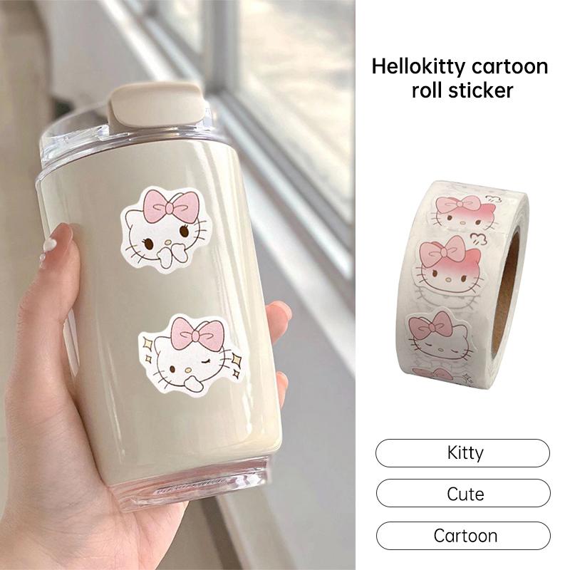 Nhãn dán Kitty Roll siêu dễ thương cho máy tính bảng máy tính xách tay Nhãn dán trang trí sổ lưu niệm Nhãn dán niêm phong