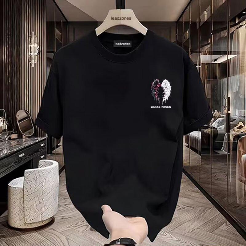 Product Introduction of Người Đàn Ông Cotton In Đầu Ngắn Tay Áo T-Shirt Mùa Hè Người Đàn Ông Hip Hop Vòng Cổ Áo Gió Người Đàn Ông Phù Hợp Với Thời Trang Giản Dị T-Shirt 2