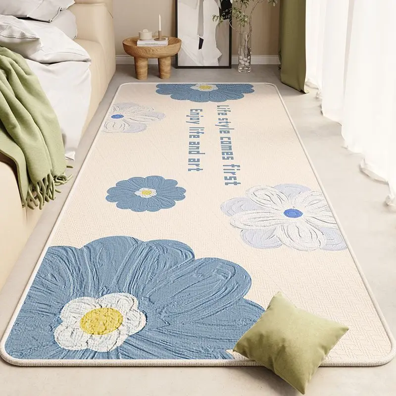 [Internet Celebrity Hot Selling Product] Bedroom Bedside Carpet Girl's Heart Stain-Resistant Thickened Disposable Absorbent Balcony Bay Window Carpet