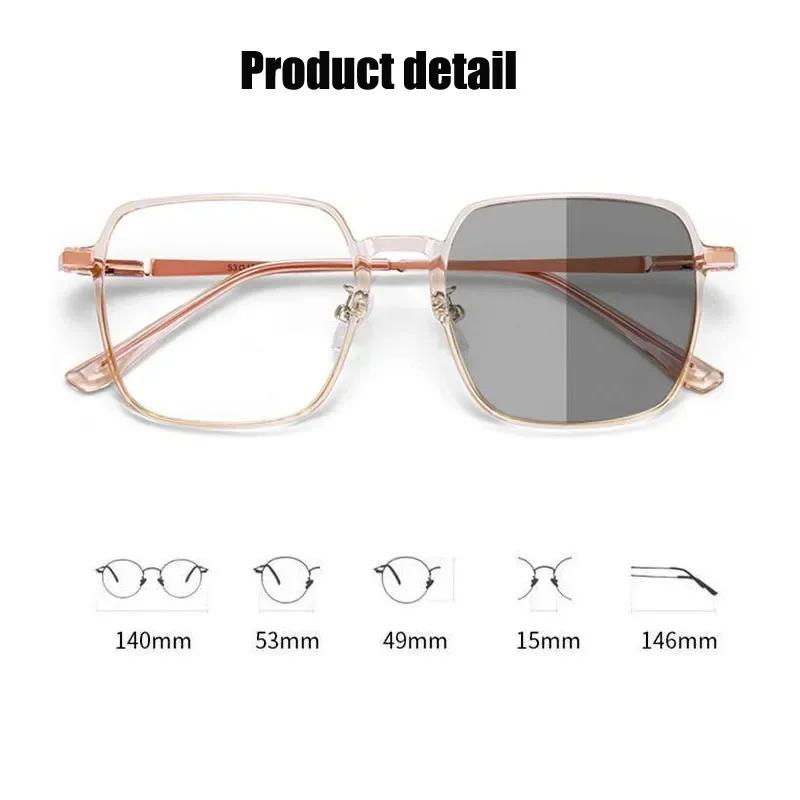 Product Introduction of Kính Đổi Màu, Hàng Mới Về, Kính Chống Xanh Dương, Dành Cho Nam Và Nữ, Kính Mắt Đổi Màu, Kính Râm Chống Tia UV, Gọng Trong Suốt Hình Vuông, Kính Mắt 4