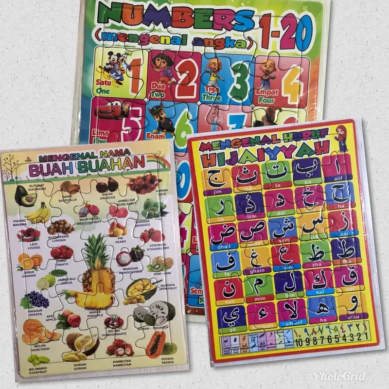 Aneka Puzzle Karton ukuran sedang 5