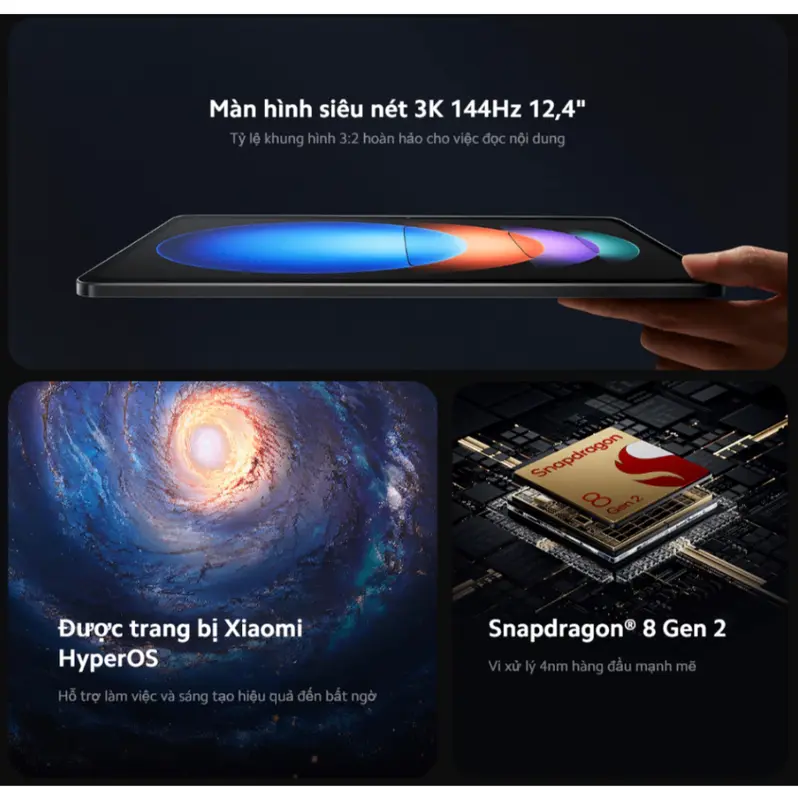 Máy tính bảng Xiaomi Pad 6S Pro (8GB/256GB) - Chính Hãng Bảo Hành 18 Tháng 1