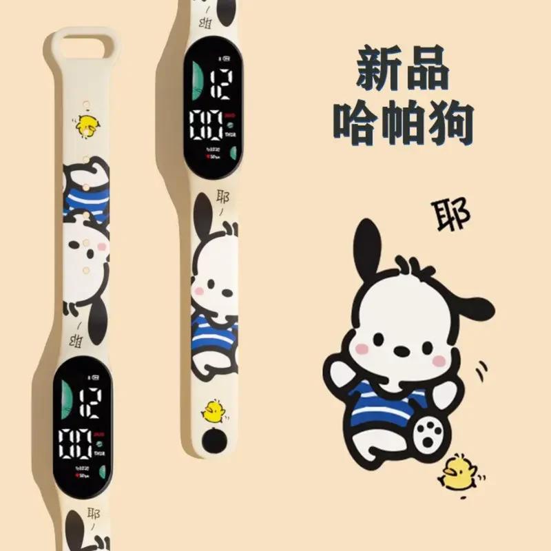 Đồng Hồ Điện Tử, Phim Hoạt Hình Anime Sanrio, Thiết Kế Pochacco Và Cinnamoroll, Phong Cách Kawaii Thích Hợp Cho Trẻ Em Và Học Sinh, Đồng Hồ Thể Thao LED, Silicon In Hình 8