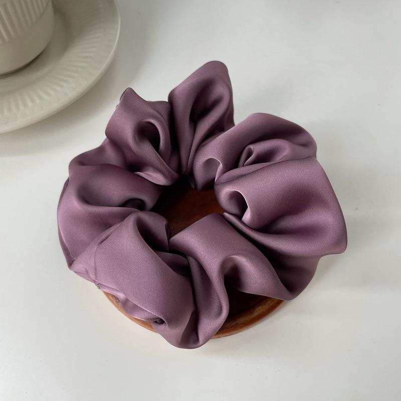 Product Introduction of Temperament High-grade Texture Satin Hair Band Silk Headband Hair Rope Rubber Band Hair Accessories Women 16