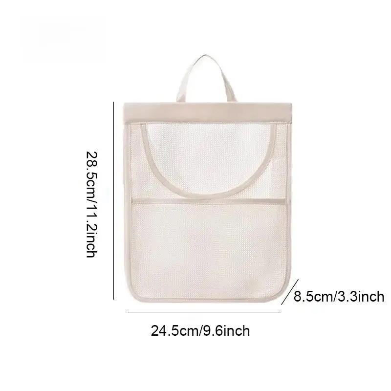 Wall Mounted Mesh Storage Bag, 1 Count Portable Design Garlic Ginger Onion Storage Bag, Hanging Fruits and Vegetables Storage Bag for Home Kitchen, Organiser 6