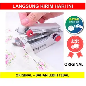 BRP PROMO JLTD Sewing Machine Alat Mesin Jahit Tangan Mini Stapless Baju Celana Singer Staples